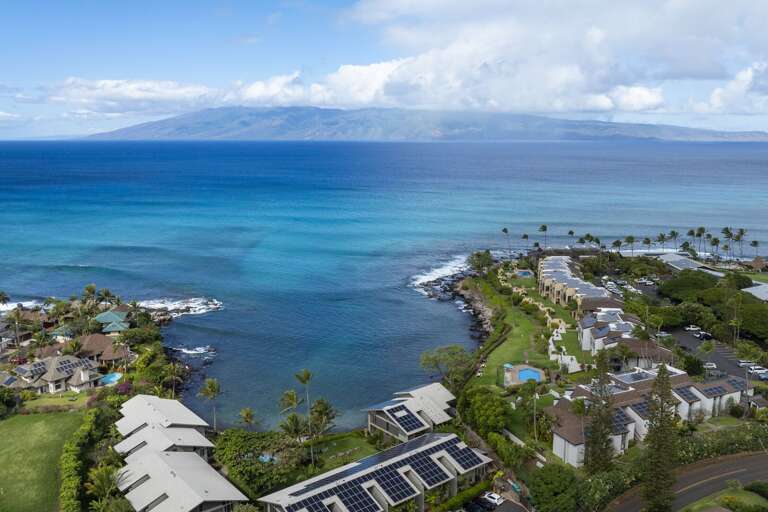 Aerial view Napili Point Aerial view Napili Point