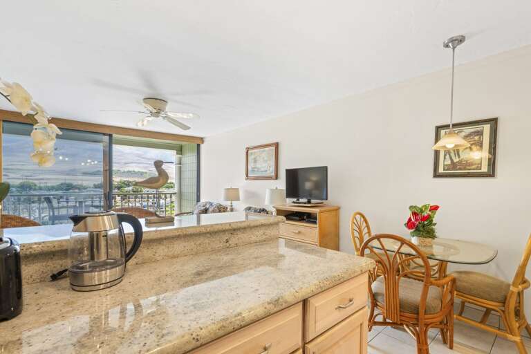 Nicely appointed kitchen adds to the open concept living space