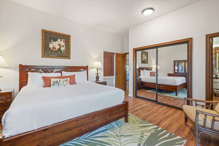 Comfortable king bed