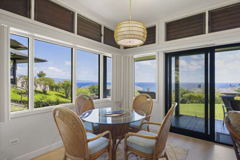 This corner unit provides lots of natural light