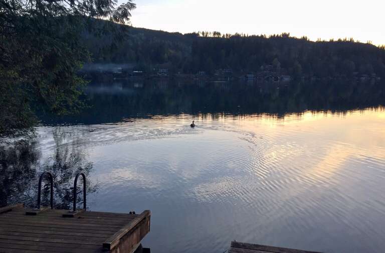 Dock over looking Silver Lake