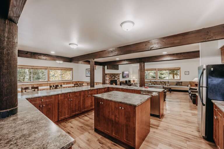 Another view of the kitchen island
