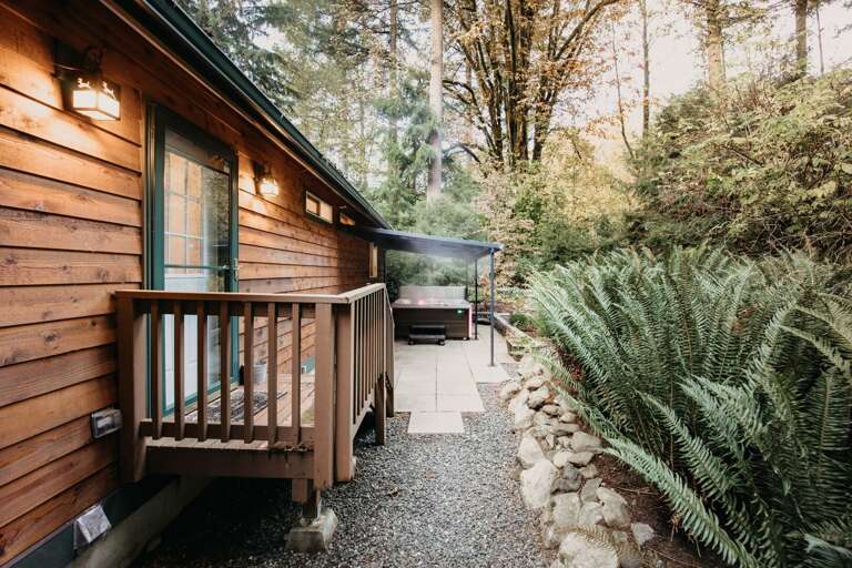 The back of the house