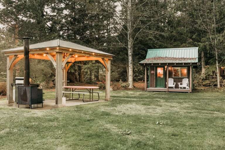 The gazebo and game room