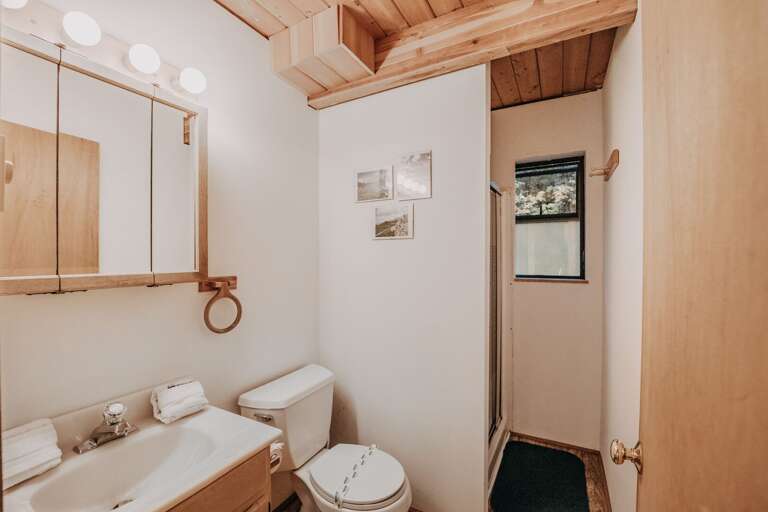 The 3/4 bath on the main floor