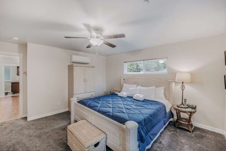 3rd of 3-bedrooms
The master bedroom with a king bed.