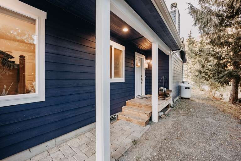 Main entrance to the house