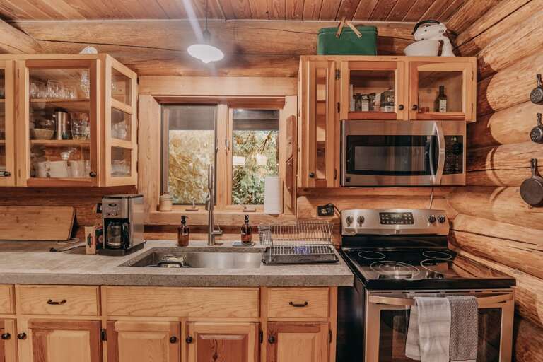 Kitchen sink and stove