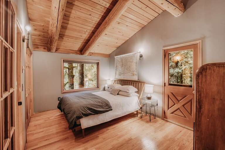 Master bedroom looking out to the sitting area