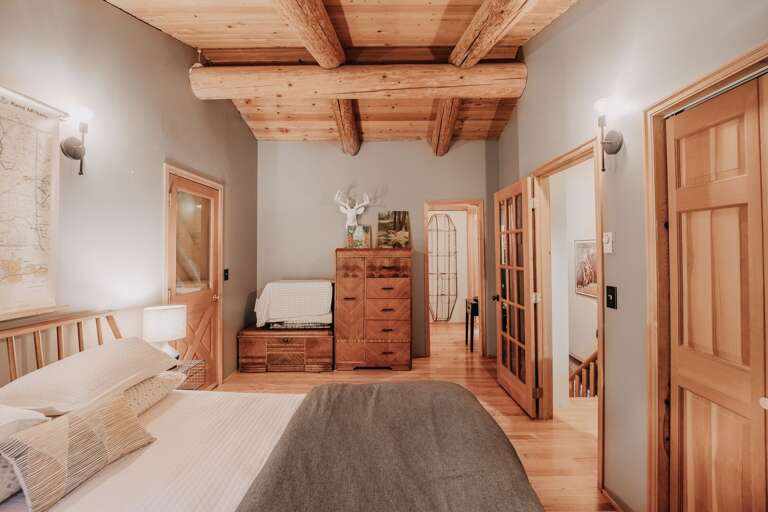 Another view of bedroom looking down hallway