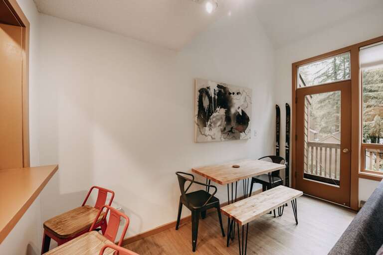 Dining room and bar seating