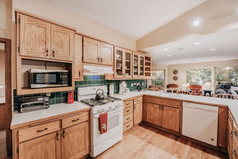 Cooking area of kitchen