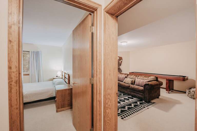 Downstairs living room and bedroom