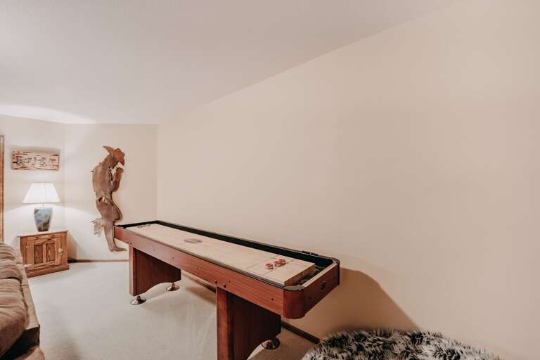 Have a little fun playing Shuffle Board with the family.