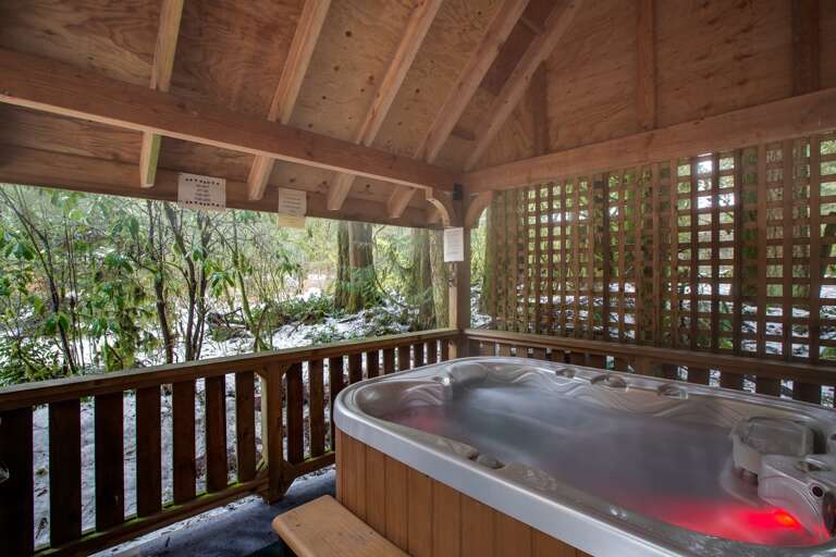 Enjoy your private hot tub