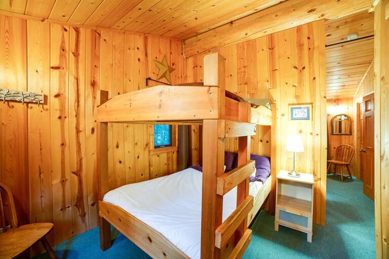 Upstairs left bunk room