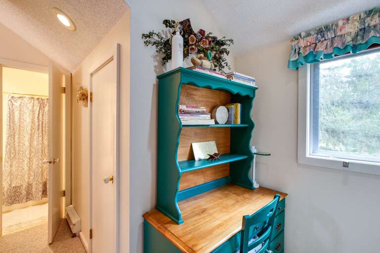 View of upstairs hallway into bathroom View of upstairs hallway into bathroom