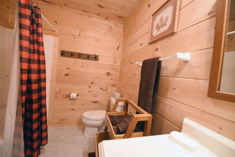 Brew with a View- lower level bath