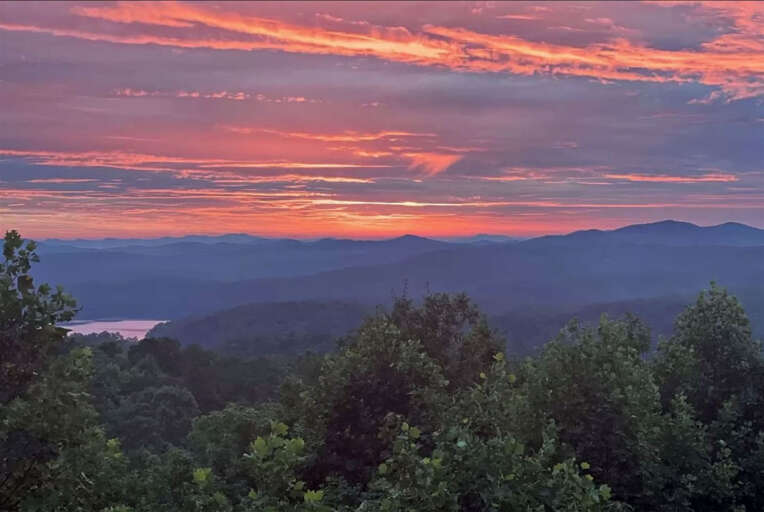 All About The Views- Blue Ridge GA-ong range mountain sunset view