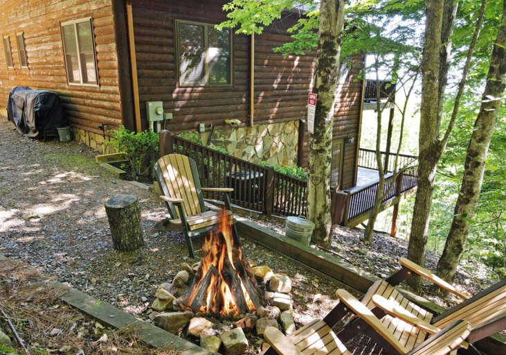 All About The Views- Blue Ridge GA-firepit area