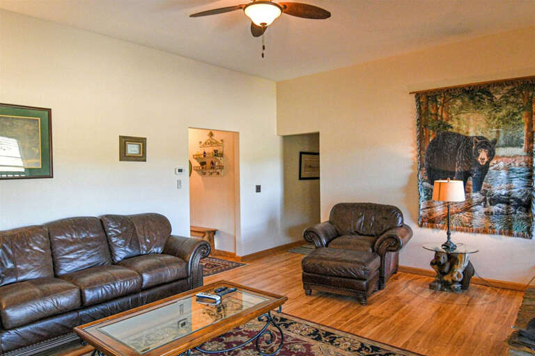 Ocoee river area cabin rental- Living room