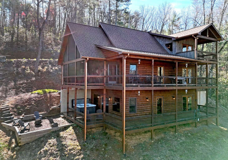 Mountain Oasis- Rear View