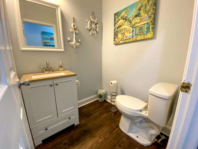 Half bath on first floor