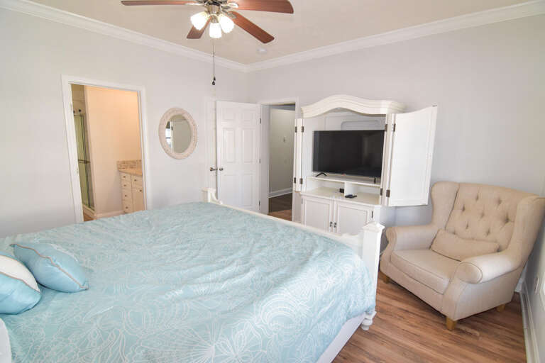 Primary bedroom second floor with private bath