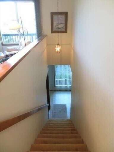 stairway from entryway to Living room on 2nd floor