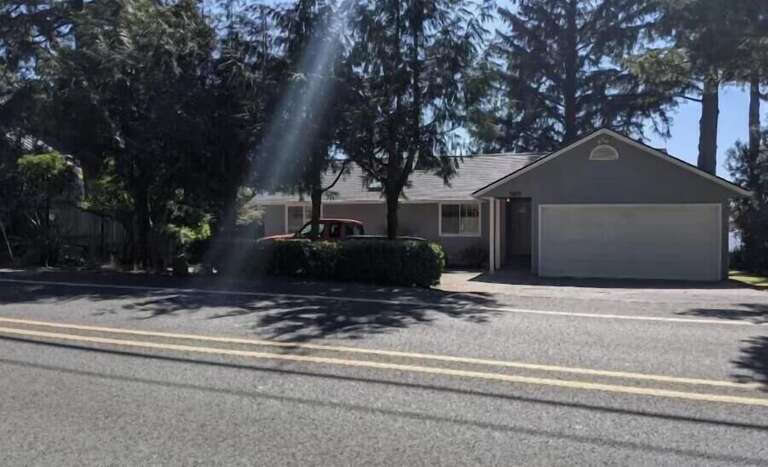 street side of house