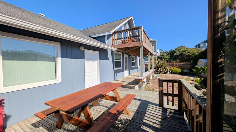 Redwood Picnic Table for 6
