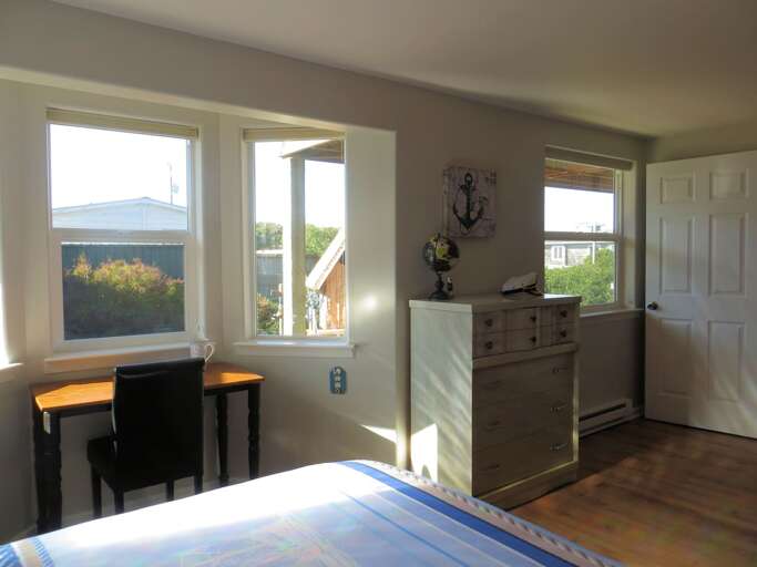 desk in primary bedroom