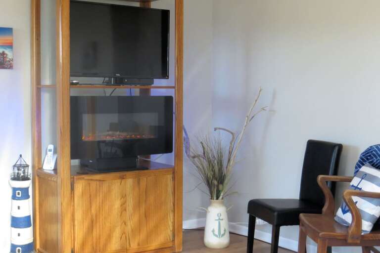 TV in primary bedroom