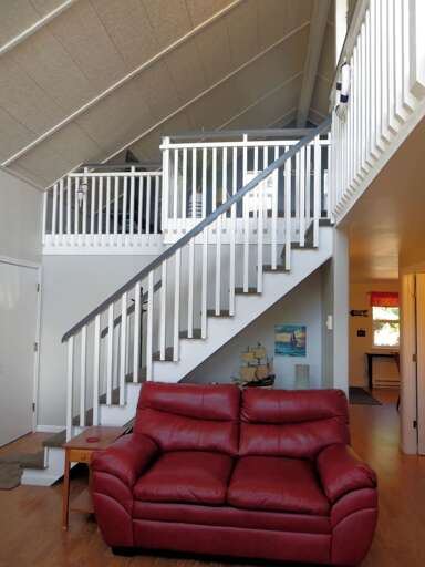 down stairs living room