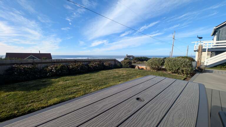 Picnic table view