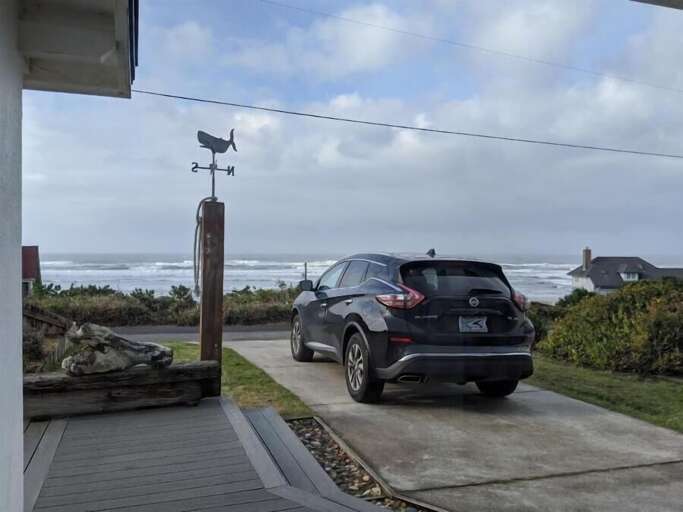 parking from entry way window