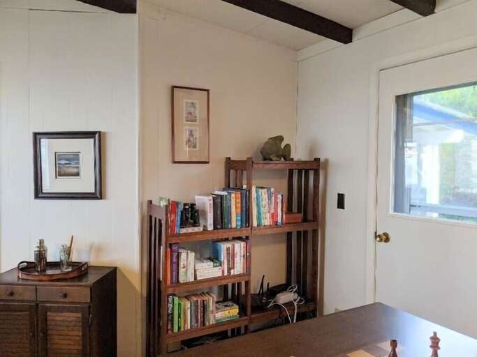 Living room and door to back yard