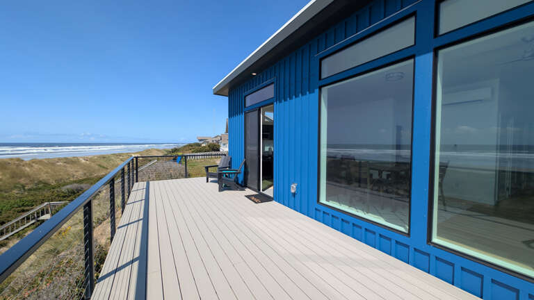 deck on west side of house