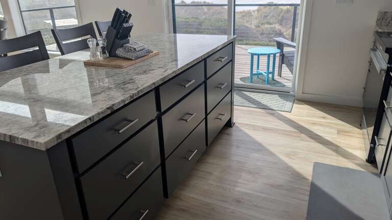 well laid out galley kitchen