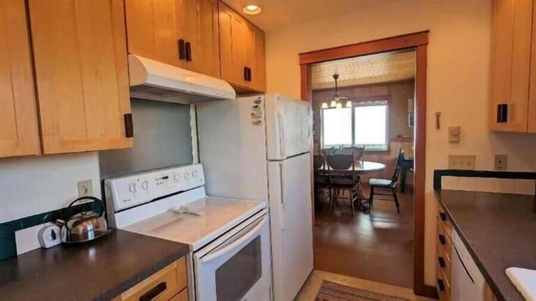 galley kitchen electric range