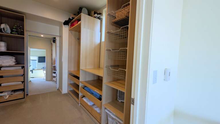 upstairs walk in closet