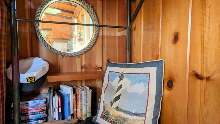 porthole in lower bunk