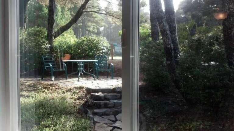 view out the front of patio