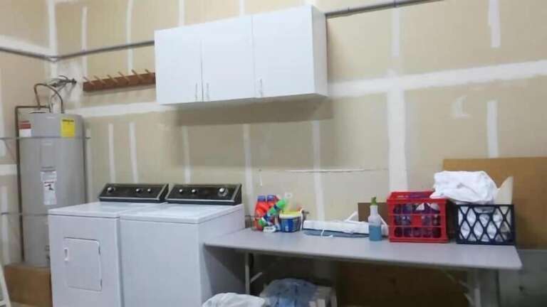 Washer Dryer in garage