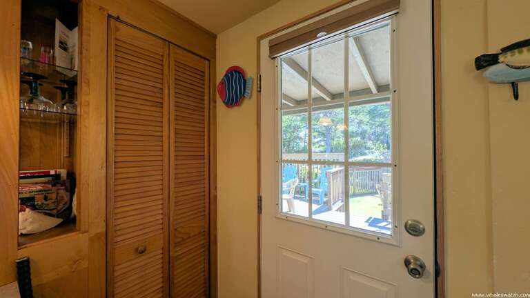 front door from Deck