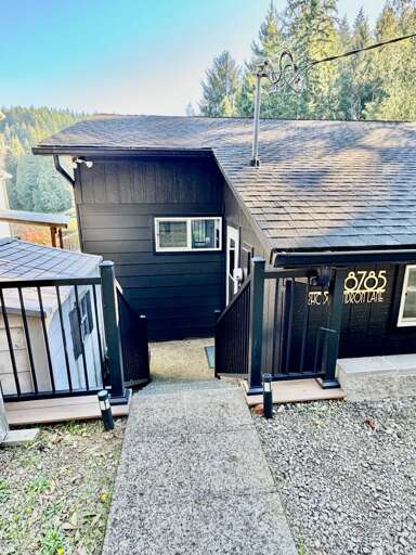 stairs down to house from parking