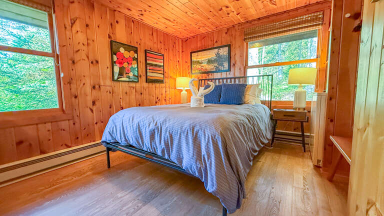 Bedroom 1 has a queen bed. Bedroom 1 has a queen bed.