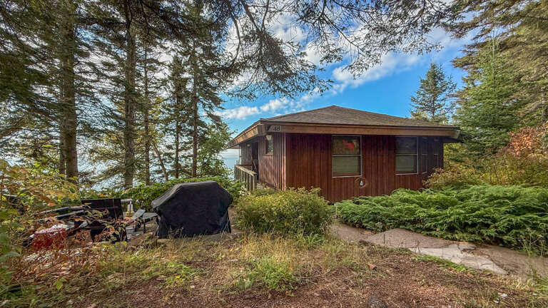 Perched on a cliff overlooking Lake Superior. Perched on a cliff overlooking Lake Superior.
