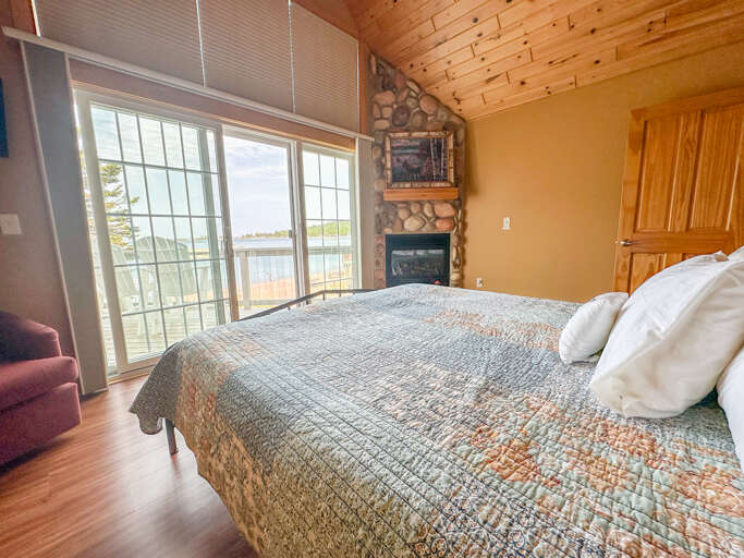 Bedroom 1 has a king bed.