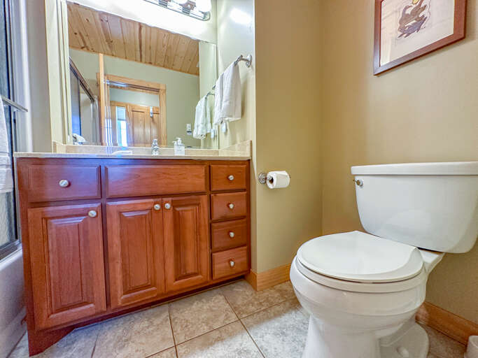 Bathroom attached to Bedroom 2.